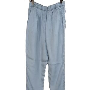 Zara Trafaluc Chambray Pull On Pants, M , EUC